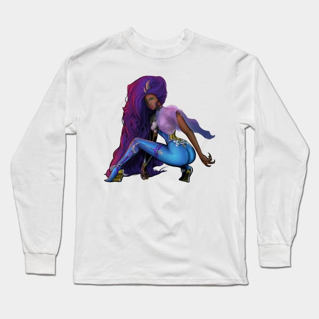 Nocturne Long Sleeve T-Shirt by RFillustrations